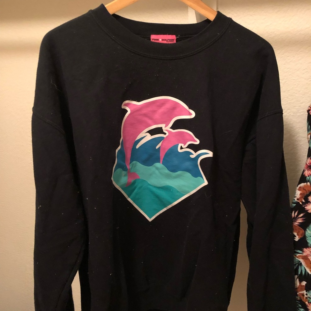 Pink Dolphin Vintage Sweater Graphic Japanese